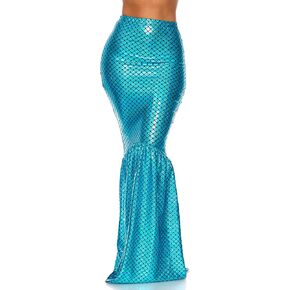 Forplay Women's Mermaid Skirt with Hologram Finish, Halloween Maxi Skirt in Saudi Arabia