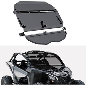 Flip Windshield Compatible with Can-Am Maverick X3 Turbo/X DS/X RC/X MR/X RS/MAX 2017+ in Kuwait