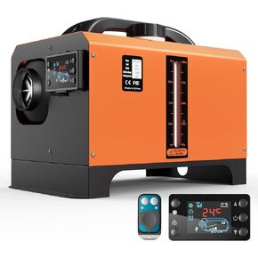 8KW Diesel Heater, 12V Portable Parking Heater, All in One Diesel Air Heaters with Remote Control and LCD Screen， Fast Heating with 1.3Gal Fuel Tank, for Campers RV Truck Boat Bus Car in Kuwait