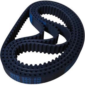 سيور محرك، HTD 360mm-5M-15mm، لألواح التزلج الكهربائية، 4 قطع، أسود in Kuwait