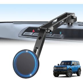 حامل هاتف شحن لاسلكي لسيارة Ford Bronco 2021-2025 2/4 باب، حامل هاتف من سبائك الألومنيوم، شاحن لاسلكي مغناطيسي لسيارة Ford Bronco، لملحقات Ford Bronco مع كابل C-C in Kuwait