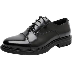 Business Dress Leather Shoes Fashion Versatile Men's British Casual Oxford Shoes Heightened Thick Sole Lightweight Non Slip Men Walking Shoes in Kuwait