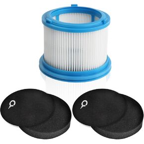 2486 مرشحات بديلة لمكنسة Bissell CleanView 2487 2488 2489 24899 2490 2491 2492 2494 PowerClean، تعمل مع أرقام الأجزاء # 1604130، 1601972، و1608225، 2 مرشحات HEPA + 3 مرشحات للرغوة واللباد in Kuwait