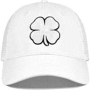 قبعات البرسيم للرجال والنساء، قبعة بيسبول جولف لاكي سوداء، قبعة ذات 4 أوراق، قبعة مطرزة in Kuwait