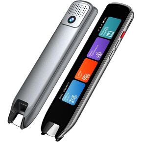 قلم مترجم وقلم قراءة لمتعلمي اللغة وعسر القراءة وصعوبات التعلم والأطفال والكبار، قلم ترجمة OCR وماسح ضوئي للقلم، جهاز تحويل النص إلى كلام لـ 142 لغة (رمادي) in Kuwait