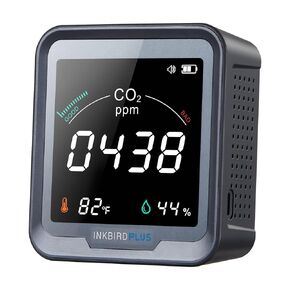 INKBIRDPLUS Indoor CO2 Meter, Air Quality Monitor can Monitor Temperature & Humidity, Carbon Dioxide Detector with Alarm Function, CO2 Detector for Grow Tents, Wine Cellars, Homes, Cars in Kuwait
