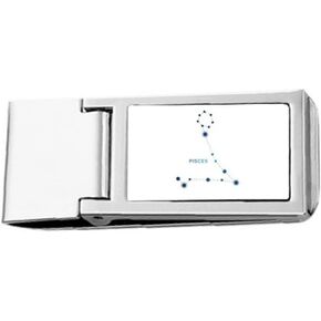 كوكبة الحوت، علامة زودياك، محفظة جيب رفيعة بمشبك نقود من الفولاذ المقاوم للصدأ in Kuwait