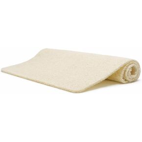 Huji Loofah Shower Mat - Non-Slip Bath Mat 10 Super Suction Cups for Bathroom - Great for The Elderly and Children in Kuwait