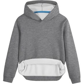 سويت شيرت بغطاء للرأس من الصوف للأطفال الصغار، سويت شيرت بقلنسوة كاجوال بأكمام طويلة للأولاد والبنات (من 2 إلى 14 عامًا) in Kuwait