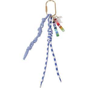 الخرز الملون مضفر حبل أزرق Paracord الأسماك سحر حقيبة سحر المفاتيح in Kuwait