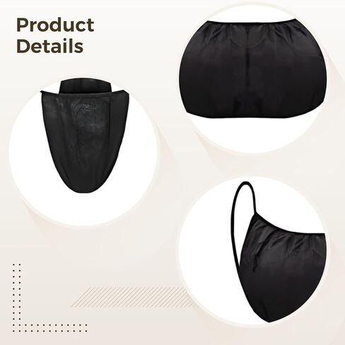 25 Sets Black Bra and Panty for Women, Disposable Bra and Underwear for Spa, Non-Woven Bra and Thong Sets, Comfortable and Breathable in Saudi Arabia