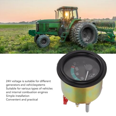 24V Water Temperature Gauge Copper Durable Engine Water Temp Gauge Accurate Measurement for Passenger Cars Trucks Agricultural Vehicles Tractors in Saudi Arabia