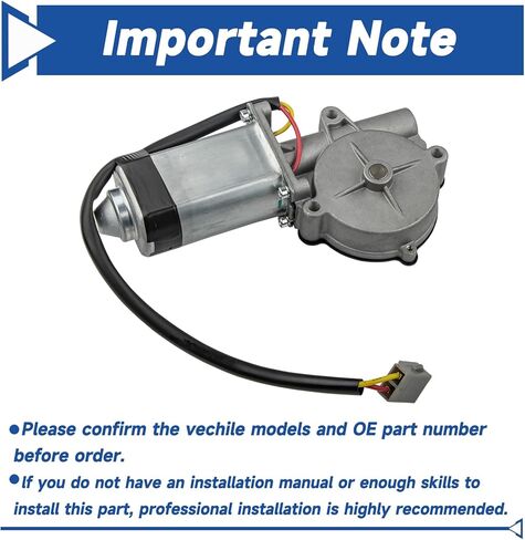 Obaee Power Window Lift Motor Front and Rear Left Driver Side Compatible with 1992-1995 Ford Cougar F-150 F-250 F-350 Bronco, Lincoln Mark VIII, Mercury Cougar Grand Marquis, Replace E9AZ5423394B in Saudi Arabia