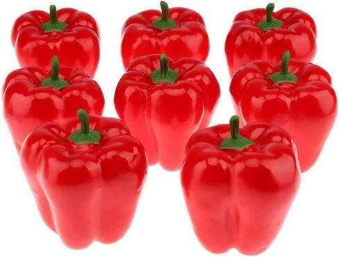 Fake Mixed Pepper Collection Artificial Chili Vegetables Home Party Shop Christmas Decoration in Saudi Arabia