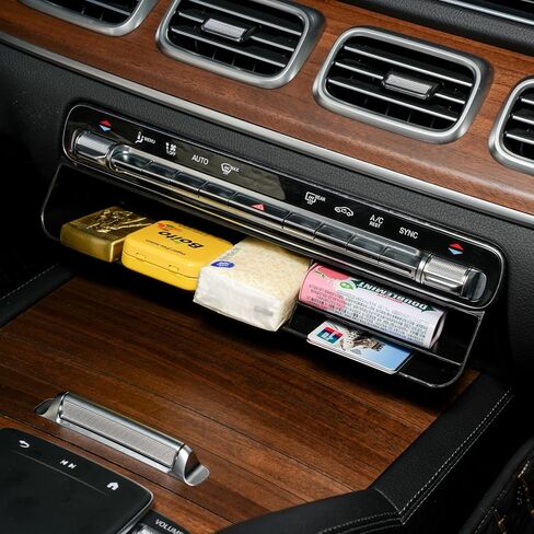 Center Console Organizer for Mercedes-Benz GLE GLS CLA GLA GLB 2020-2026, Hidden Storage Box Tray Under Dashboard A/C Control in Kuwait