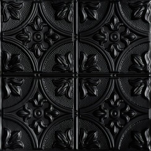 Shanko SKPC309 Tiptoe Stamped Metal Nail-up Tin Ceiling Tile (Covers/ 24 sq. ft.), Eggshell White, Pack of 6 in Saudi Arabia