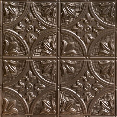 Shanko SKPC309 Tiptoe Stamped Metal Nail-up Tin Ceiling Tile (Covers/ 24 sq. ft.), Eggshell White, Pack of 6 in Saudi Arabia