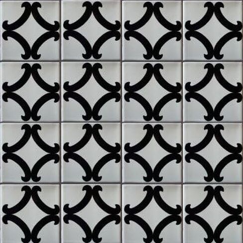 4.2x4.2 9 قطع بلاط الماس الأسود تالافيرا المكسيكي in Kuwait