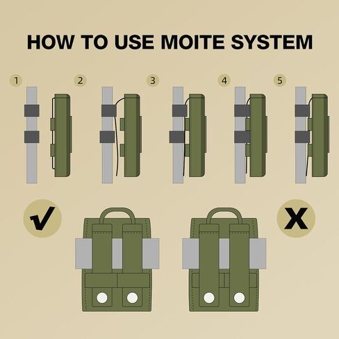 Tactical Molle Glasses Case, Shockproof Eyeglasses Case Hard Shell 1000D Nylon with Zipper and Clip in Kuwait