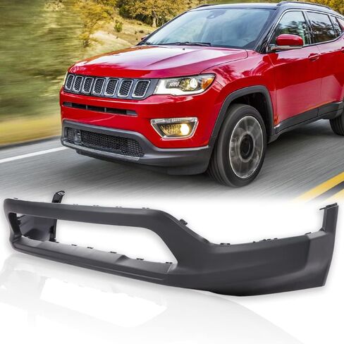 G-PLUS Primered Front Lower Bumper Cover Fascia Compatible with Jeep Compass 2017 2018 2019 2020 2021 Textured Dark Gray 5UQ11RXFAB CH1015131 in Saudi Arabia