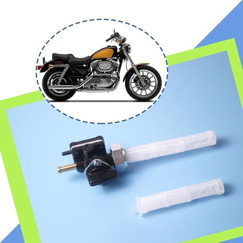 صمام الوقود بيتكوك مخرج مستقيم 22 مم متوافق مع Harley Sportster 883 XL883 XLH883 Sportster 1200 XL1200 XLH1200 1995-2006، استبدل 62169-95B 62169-95 in Kuwait