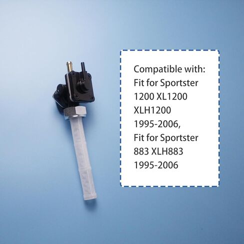 صمام الوقود بيتكوك مخرج مستقيم 22 مم متوافق مع Harley Sportster 883 XL883 XLH883 Sportster 1200 XL1200 XLH1200 1995-2006، استبدل 62169-95B 62169-95 in Kuwait