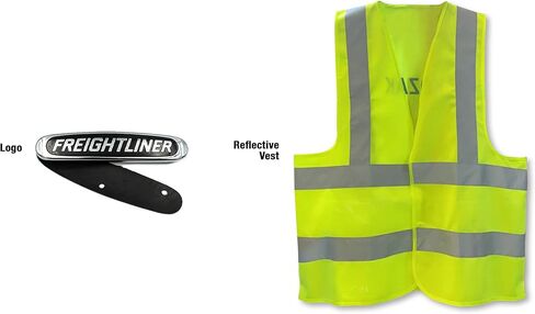 KOZAK Support Upper Bracket 3L fits Cab Extender Lower Fairing Compatible with Freightliner Cascadia, Narrow Fairing Version, Left Driver Side, + Logo and Reflective Vest in Kuwait