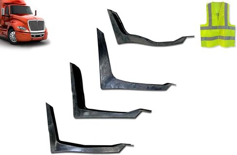 KOZAK Cabin Fairing Brackets/Mounts Set L1, L2, L3, L4 Compatible with International LT LT625, Driver Left Side, Includes Logo and Reflective Vest in Kuwait