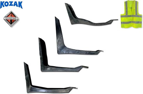 KOZAK Cabin Fairing Brackets/Mounts Set L1, L2, L3, L4 Compatible with International LT LT625, Driver Left Side, Includes Logo and Reflective Vest in Kuwait