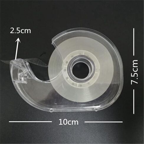 1pc Transparent Tape Cutter – Efficient Plastic Tape Dispenser for Easy and Precise Cutting in Saudi Arabia