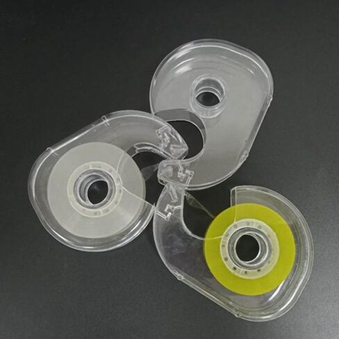 1pc Transparent Tape Cutter – Efficient Plastic Tape Dispenser for Easy and Precise Cutting in Saudi Arabia