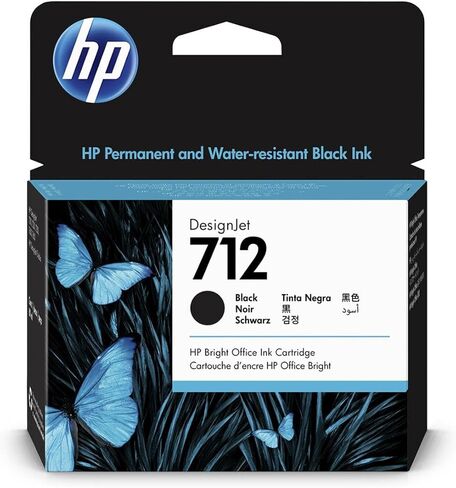 طابعة HP DesignJet T630 مقاس 24 بوصة لاسلكية كبيرة الحجم وطابعة نفث الحبر الحرارية الملونة، إصدار 2025، حزمة مع 3 ألوان وحزمة حبر أسود سعة 80 مل، وبكرة ورق نفث الحبر غير اللامعة in Saudi Arabia