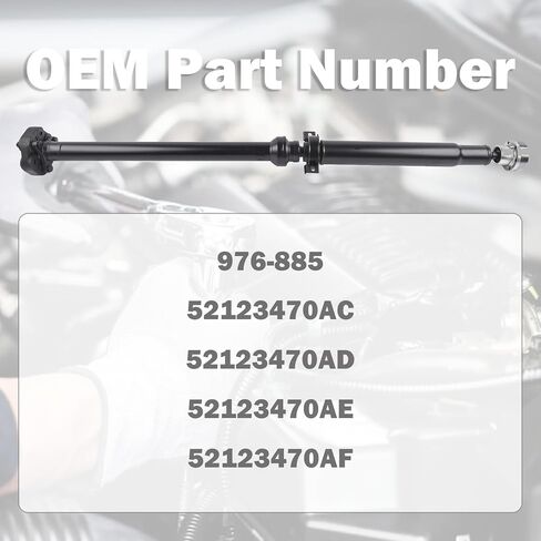 976-885 مجموعة عمود دعامة عمود الدفع الخلفي متوافقة مع 2011-2012 دودج دورانجو V6 3.6L V8 5.7L AWD OE# 52123470AC 52123470AD 52123470AE 52123470AF in Kuwait