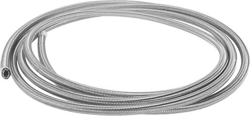 AN4 خرطوم خط الوقود 4AN 15ft خرطوم مكنسة خرطوم وقود السيارات PTFE المطاط ، الفولاذ المقاوم للصدأ فضي اللون 1 قطعة in Kuwait