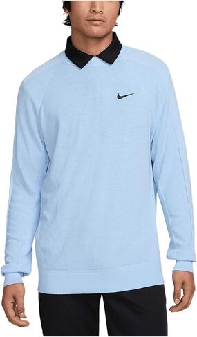 Nike Tour Men's Golf Sweater (FQ8832-422, Psychic Blue/Black) Size Medium in Saudi Arabia