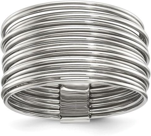 Stainless Steel Polished and Plated Multi-Wire Ring Size 6 to 10 in Saudi Arabia