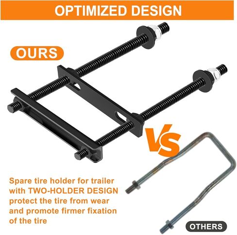 حامل الإطارات الاحتياطية لملحقات المقطورة المساعدة، دعامة العجلات العالمية حامل الإطارات الاحتياطية، حامل إطارات المقطورة in Kuwait
