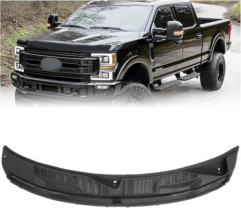 Windshield Wiper Cowl Panel Grille Compatible with 2017-2022 Ford F250 F350 F450 F550 Super Duty Front Window Cover Insert Panel Left&Right Replace for HC3Z-25022A69-AC HC3Z-25022A68-AB in Saudi Arabia