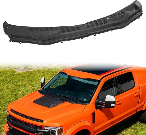 Windshield Wiper Cowl Panel Cover Grille Compatible with 2017-2022 Ford F250 F350 F450 F550 Super Duty Front Window Insert Panel Replacement for HC3Z-25022A68-AA HC3Z-25022A69-AC in Saudi Arabia