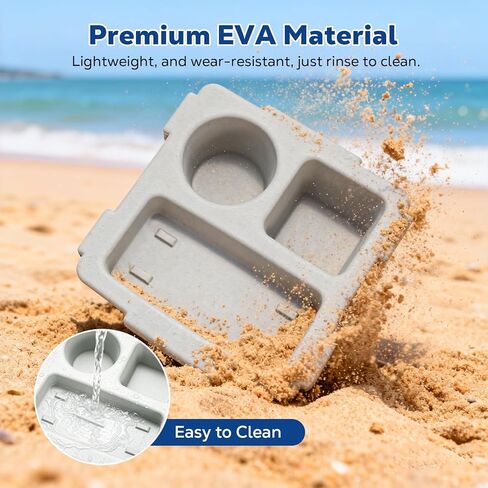 MoKo Top Cup Holder Tray Accessories for Bogg Bag Original-XL - Fit for Stanley, Topper Tray Snack & Phone Holder EVA Waterproof Material Divider and Organizer for Outdoor Beach Camping Travel in Saudi Arabia