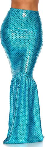 Forplay Women's Mermaid Skirt with Hologram Finish, Halloween Maxi Skirt in Saudi Arabia