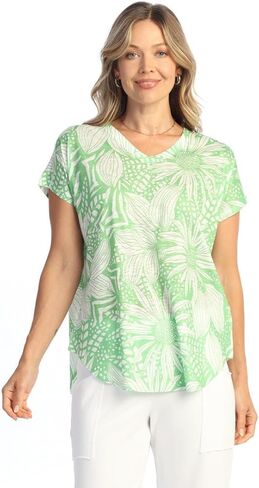 Jess & Jane Pop Art Dolman Cap Sleeve Top - 60-1512 in Saudi Arabia