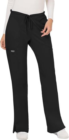 Cherokee womens Mid Rise Moderate Flare Drawstring Pant in Saudi Arabia