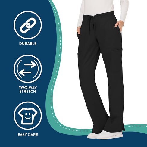 Cherokee womens Mid Rise Moderate Flare Drawstring Pant in Saudi Arabia