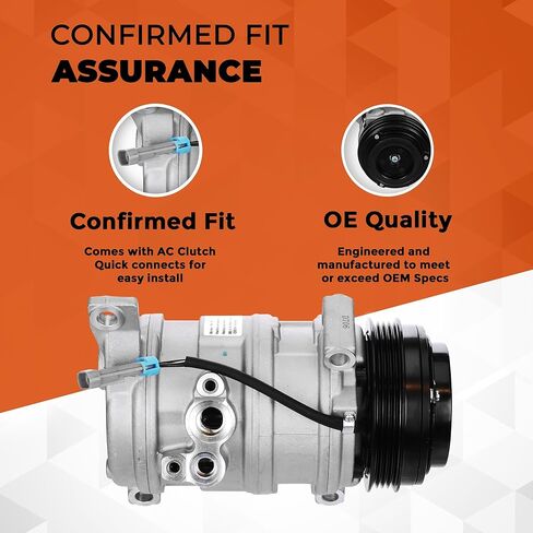 A/C Compressor | Compatible With Mercury Cougar 99-02, Ford Contour 95-00, Mercury Mystique 95-00 in Kuwait