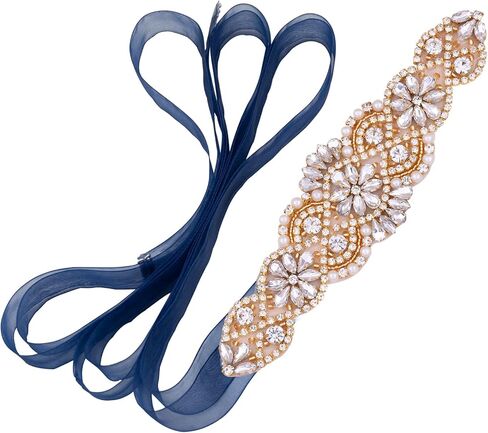 Bridal Belt Handmade Crystal Wedding Sash Rhinestone Sash for Flower Girl Evening Dress in Saudi Arabia