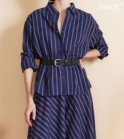 Genuine Leather Belt for Women with Gold/Silver Buckle Women's Full Grain Leather Waist Belt for Jeans Dresses Pants in Saudi Arabia
