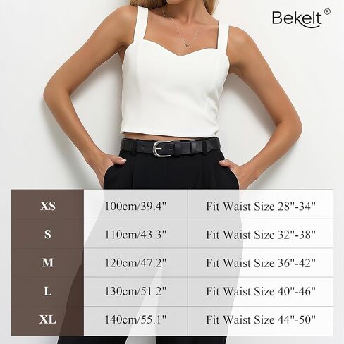 Genuine Leather Belt for Women with Gold/Silver Buckle Women's Full Grain Leather Waist Belt for Jeans Dresses Pants in Saudi Arabia