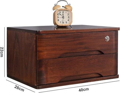 خزانة ملفات مسطحة، خزانة بأدراج سطح المكتب، خزانة ريفية، صندوق تخزين خشبي لسطح المكتب مع أدراج قابلة للقفل، لوازم مكتبية A4/منظم ملفات الإيصالات، صندوق تخزين من الخشب الصلب، B in Kuwait