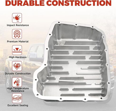 مقلاة زيت ناقل الحركة شديدة التحمل متوافقة مع دودج رام 2500/3500 2007-2021 6.7L 68RFE استبدال ناقل الحركة #228052110 in Kuwait